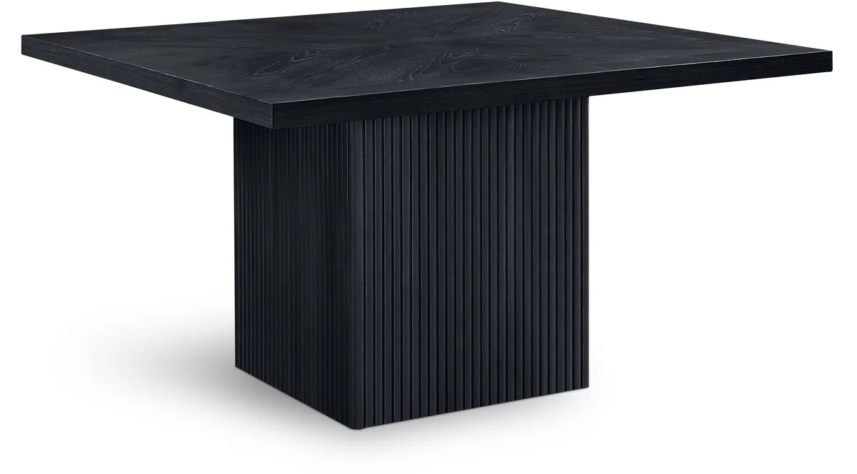 Belinda - Oak Veneer Square Dining Table - Black