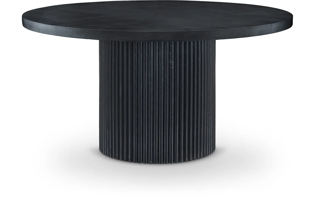 Belinda - Oak Veneer Dining Table - Black