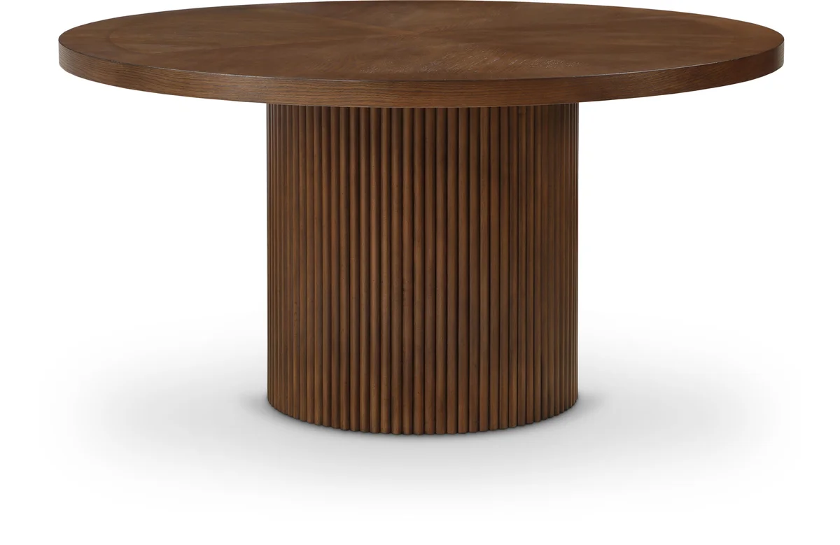 Belinda - Oak Veneer Dining Table - Brown