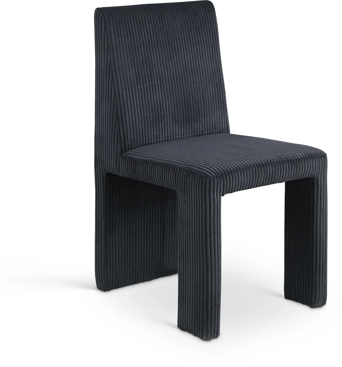 Benson - Microsuede Dining Chair (Set of 2) - Black