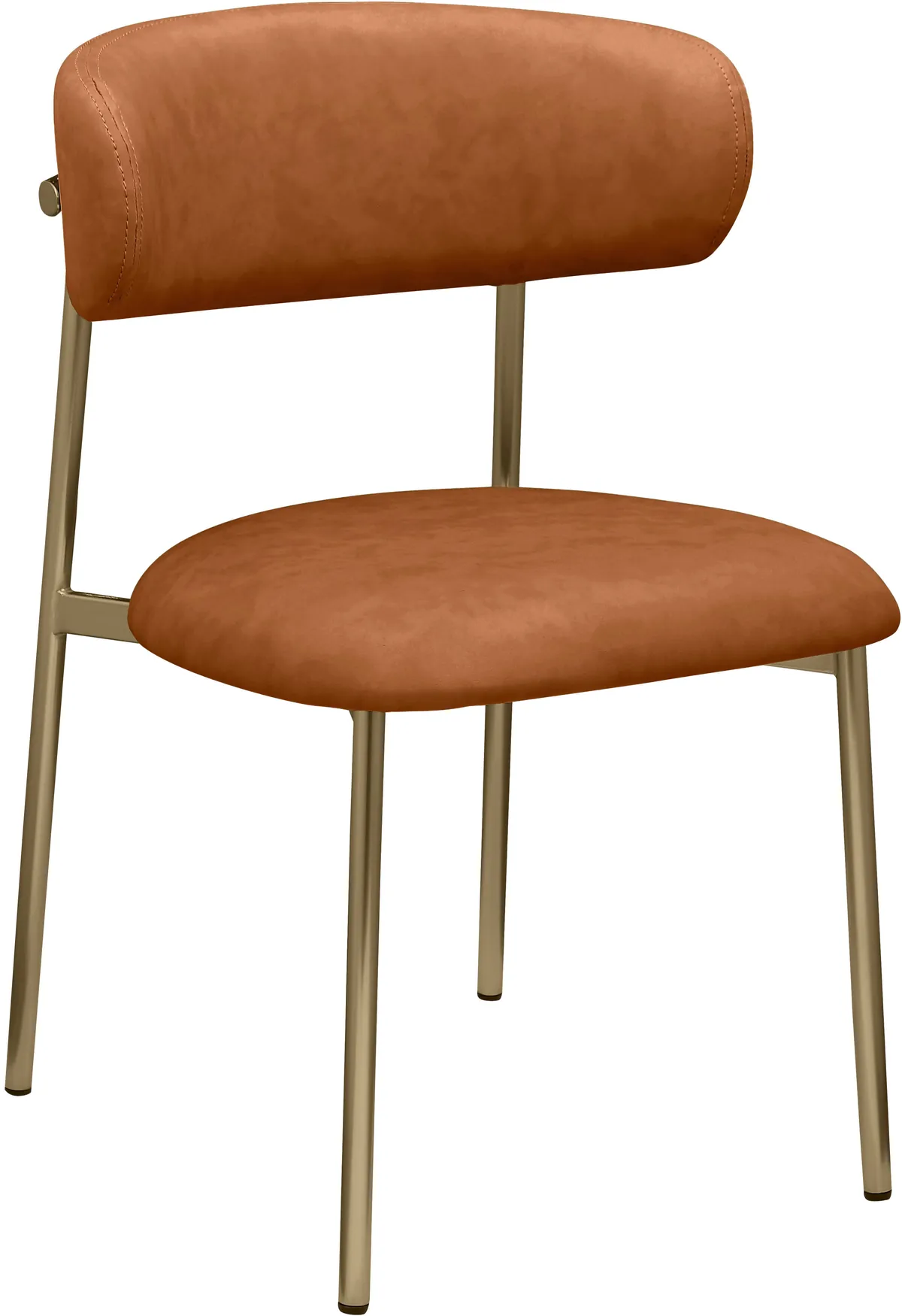 Lupita - Faux Leather Dining Chair (Set of 2) - Cognac