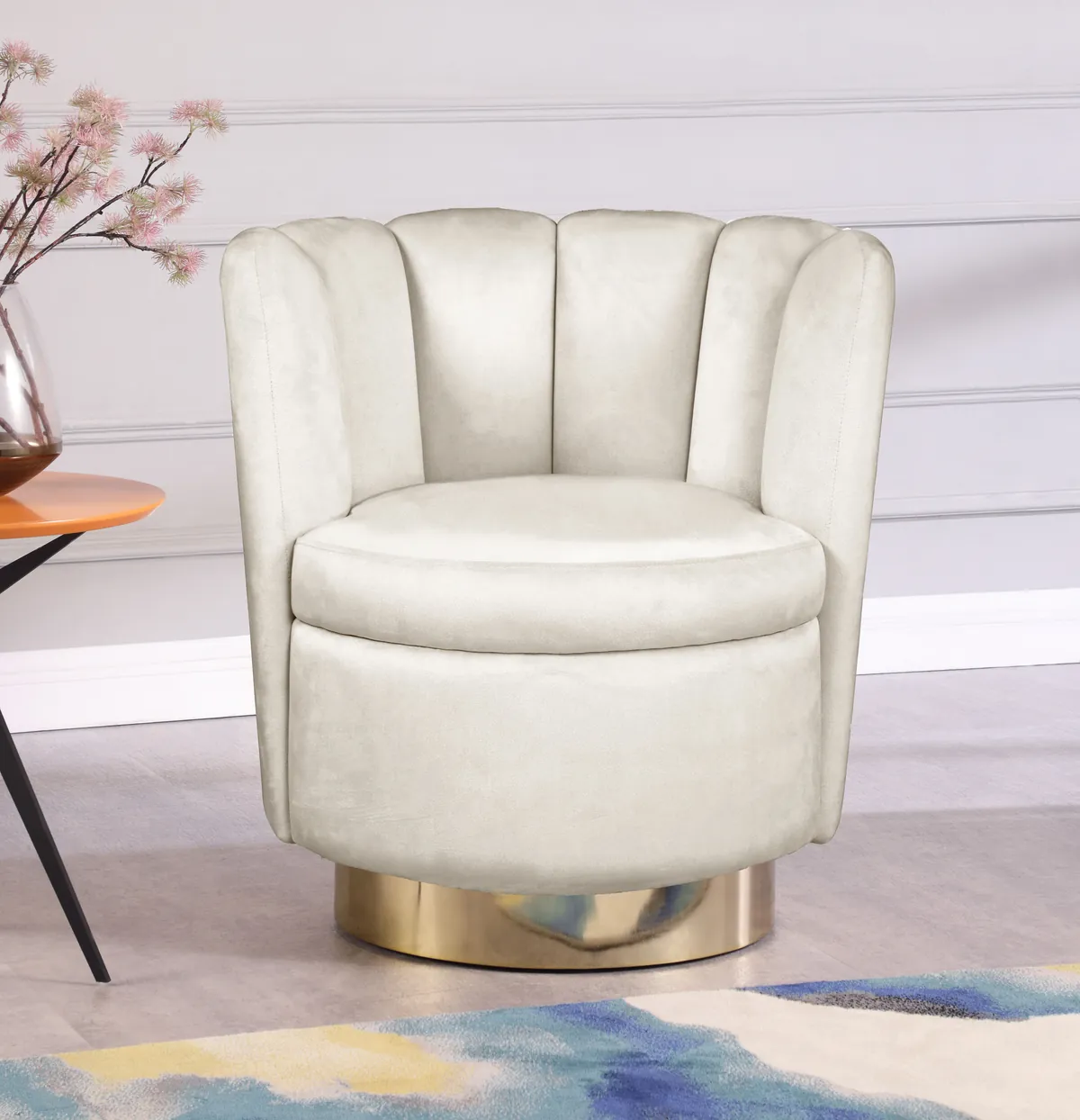 Lily - Accent Chair - Cream