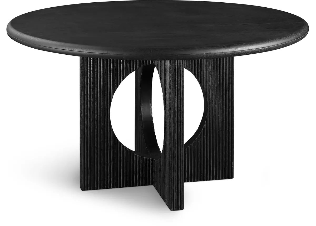 Rivas - Round Dining Table - Black