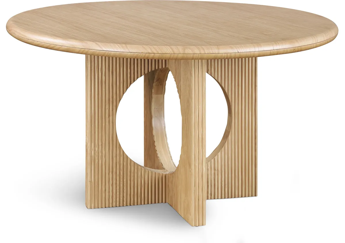 Rivas - Round Dining Table - Natural Oak