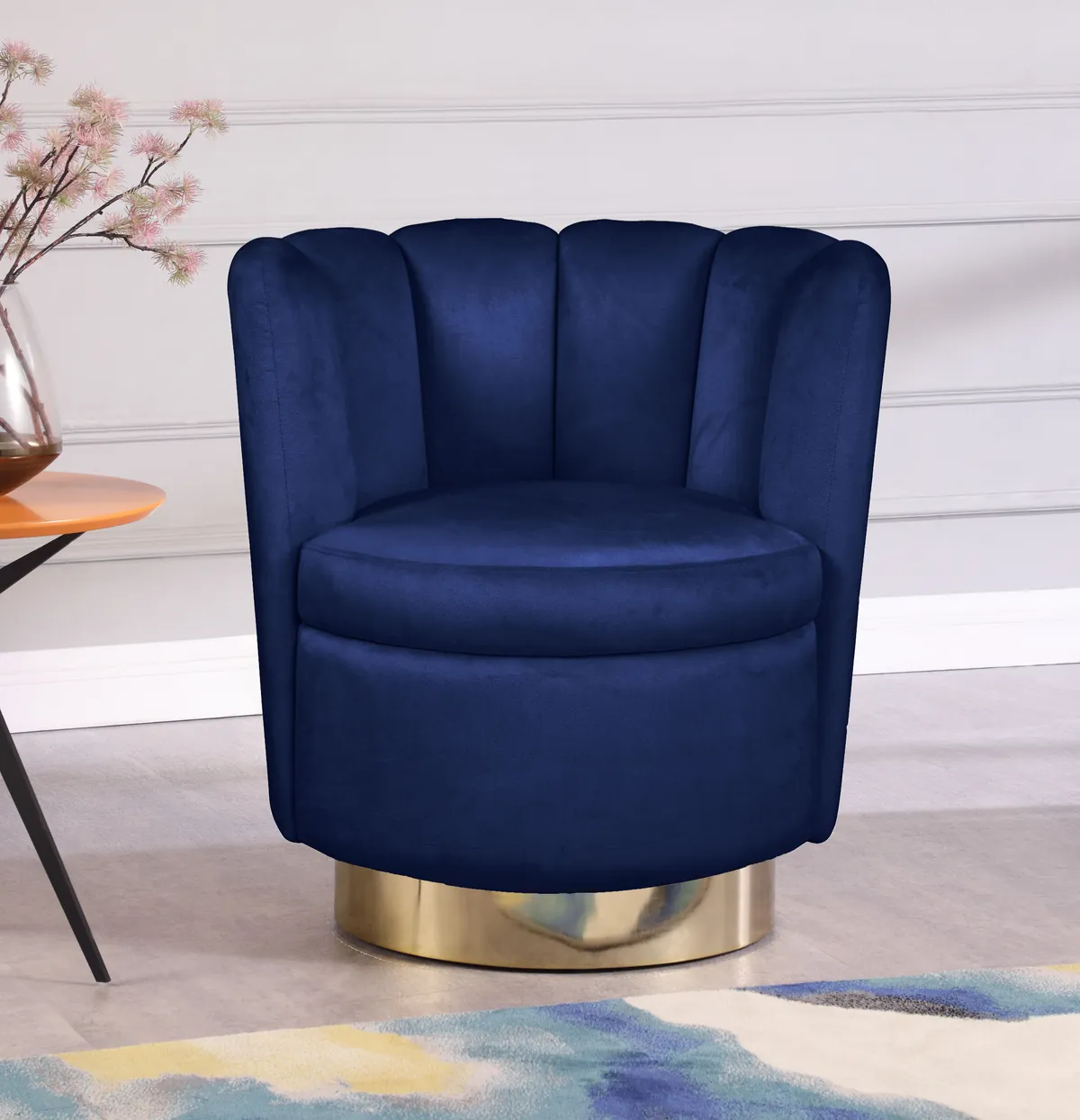 Lily - Accent Chair - Navy