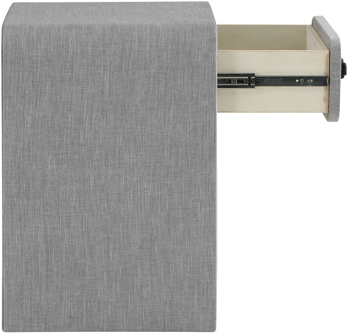 Medley - Night Stand / Side Table - Gray - View 2