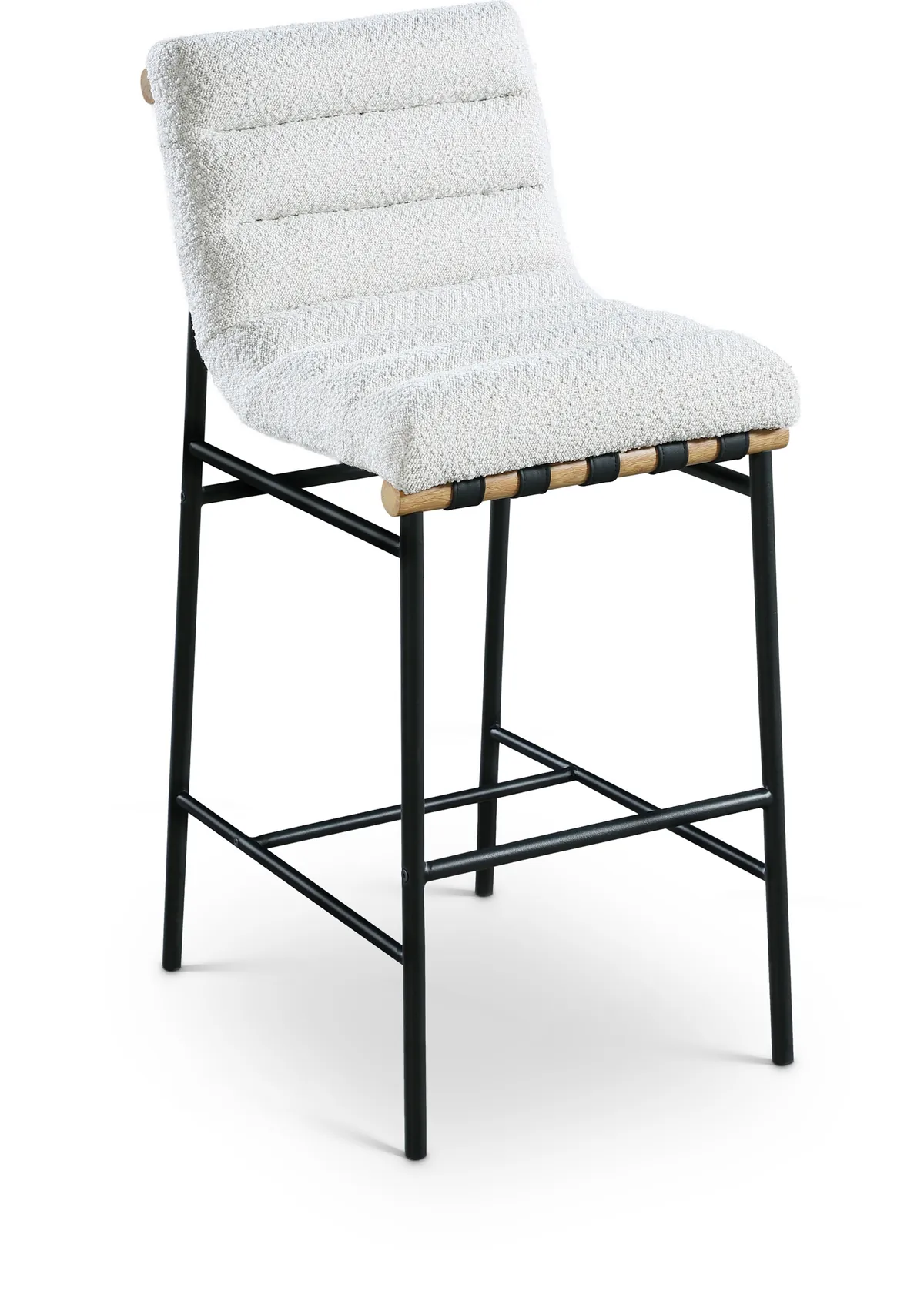 Burke - Fabric Bar Stool - Cream