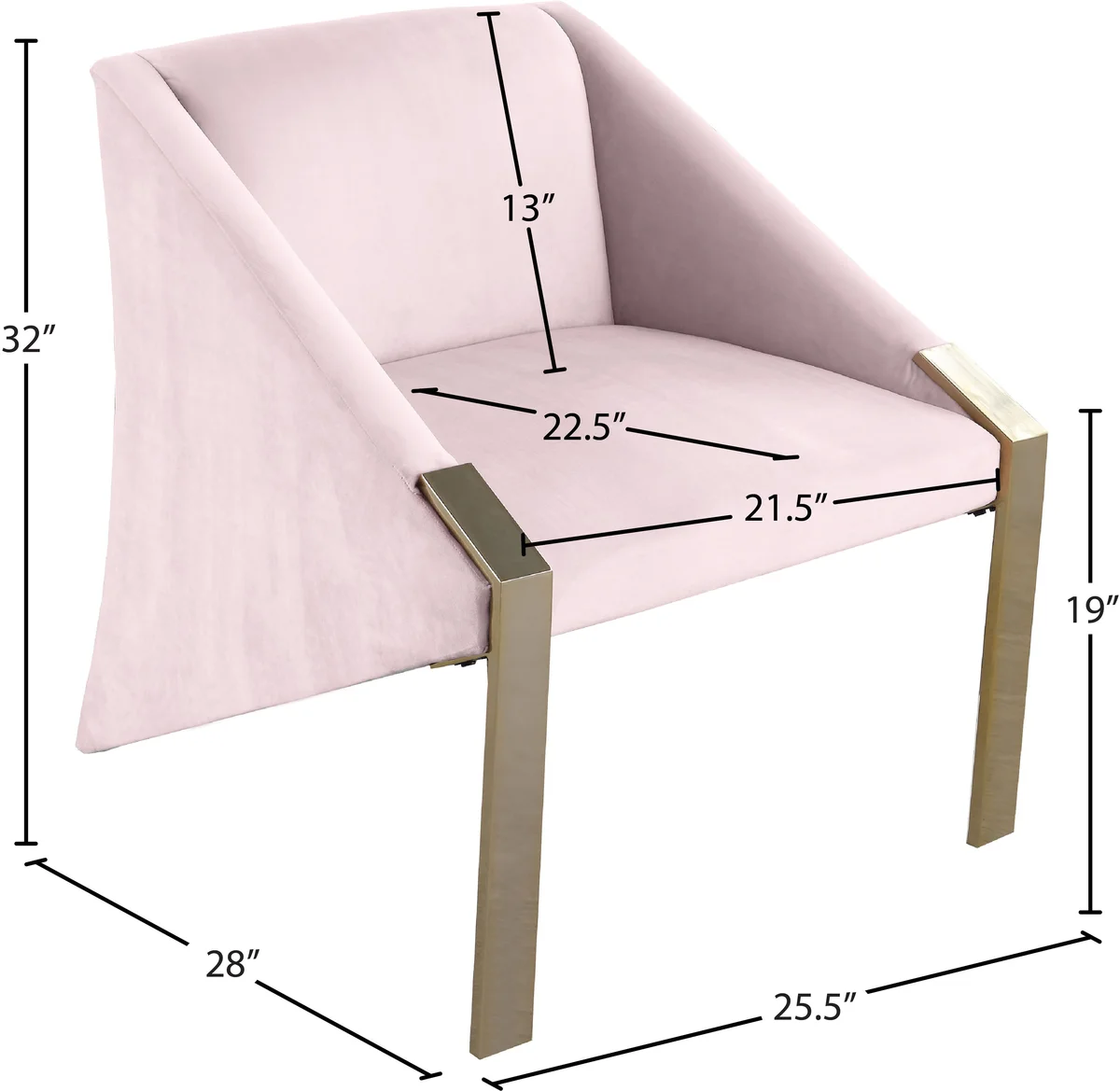 Rivet - Accent Chair - Pink