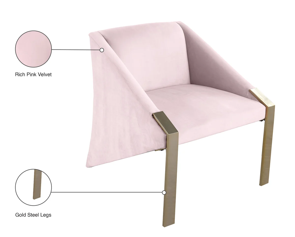 Rivet - Accent Chair - Pink