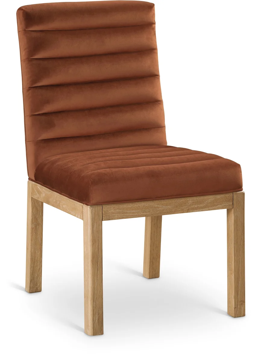 Evelyn - Dining Chair With Natural Legs - Cognac