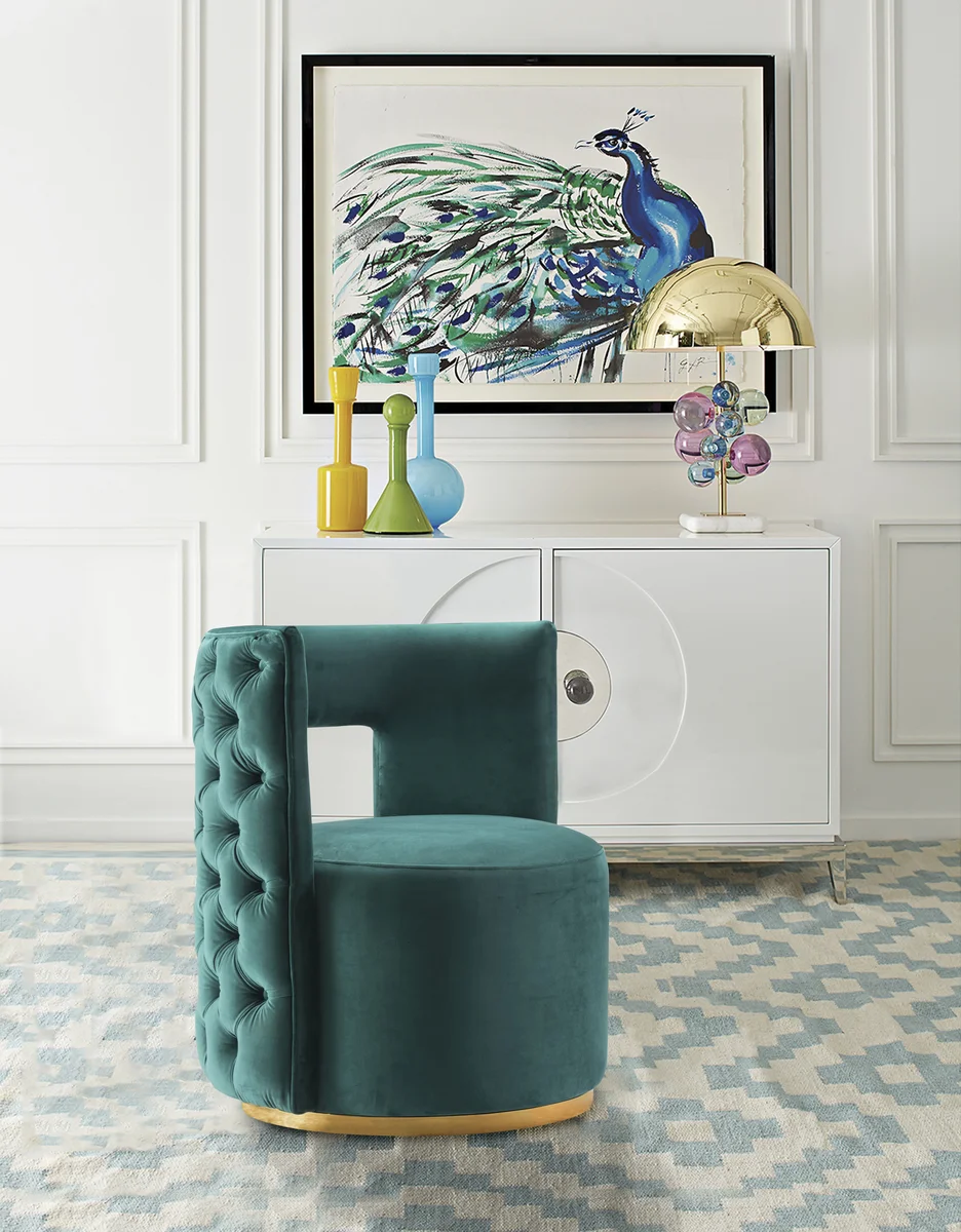 Theo - Accent Chair - Green - View 2