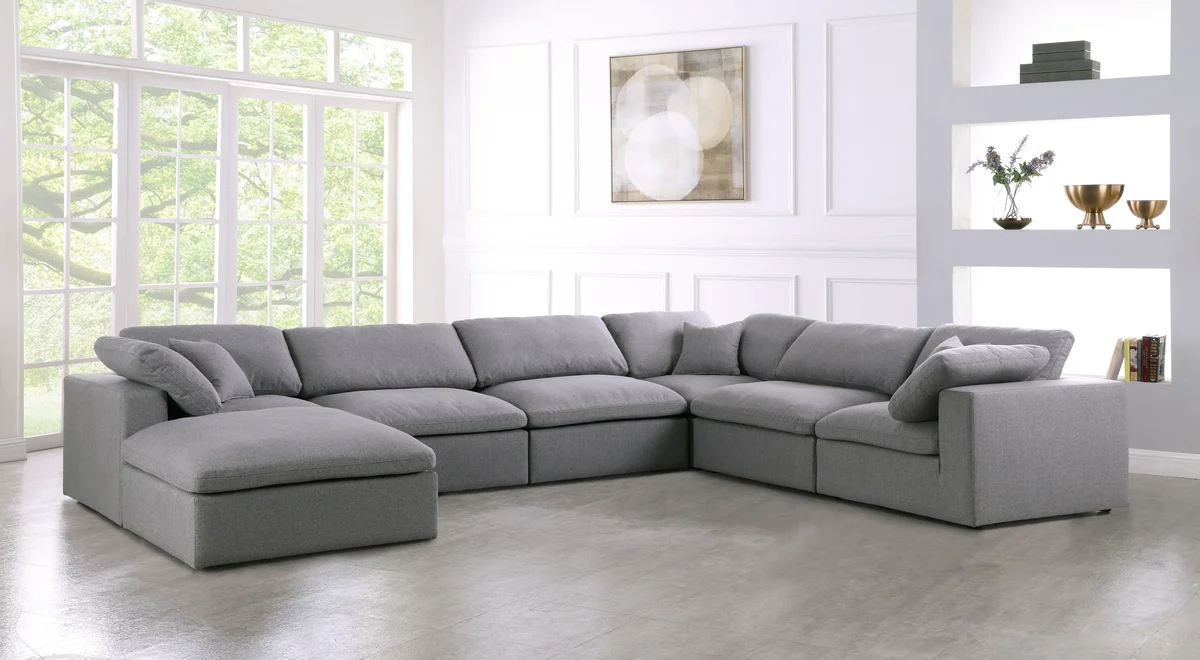 Serene - 7 Piece Modular Sectional - Gray