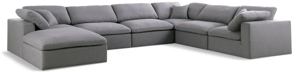 Serene - 7 Piece Modular Sectional - Gray