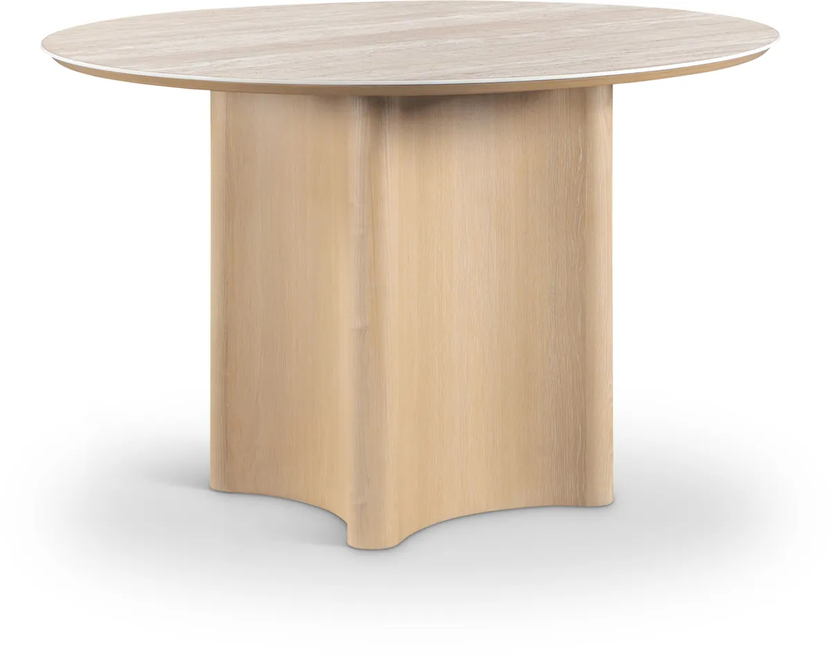 Corvina - Wood Oak Veneer Dining Table - Natural