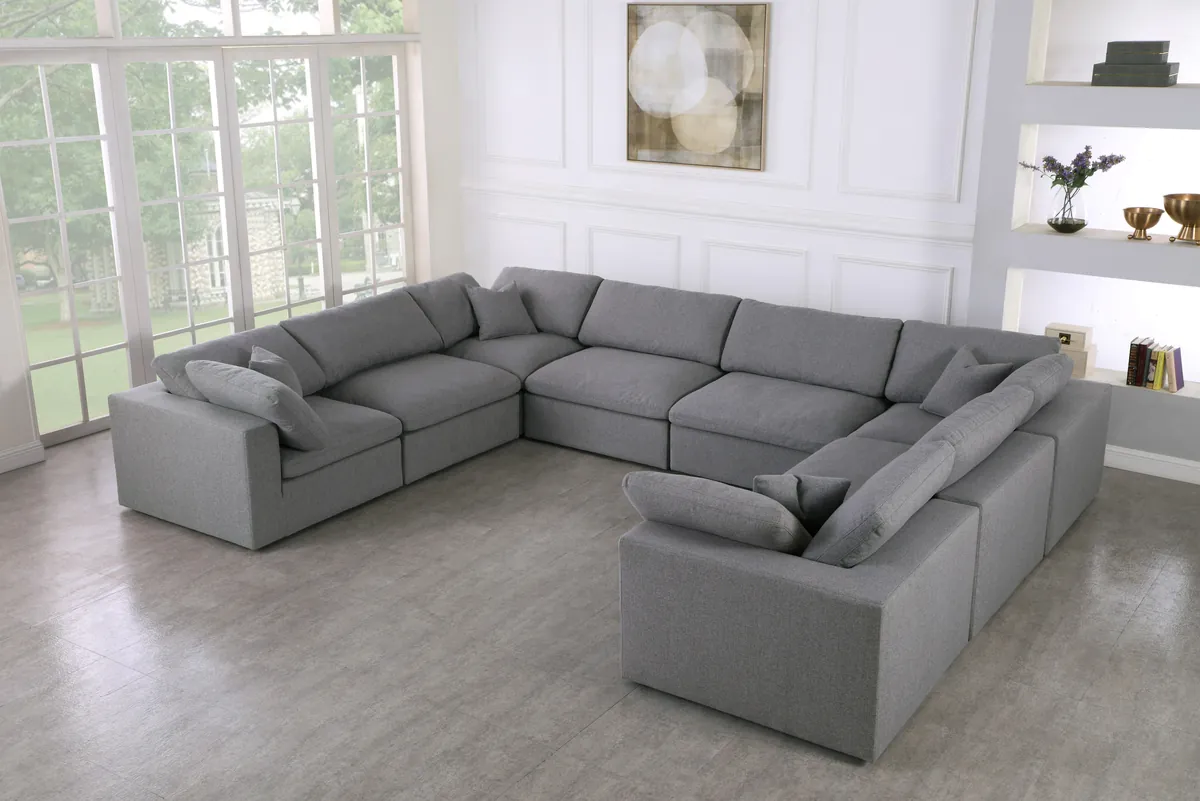Serene - 8 Piece Modular Sectional - Gray - View 2