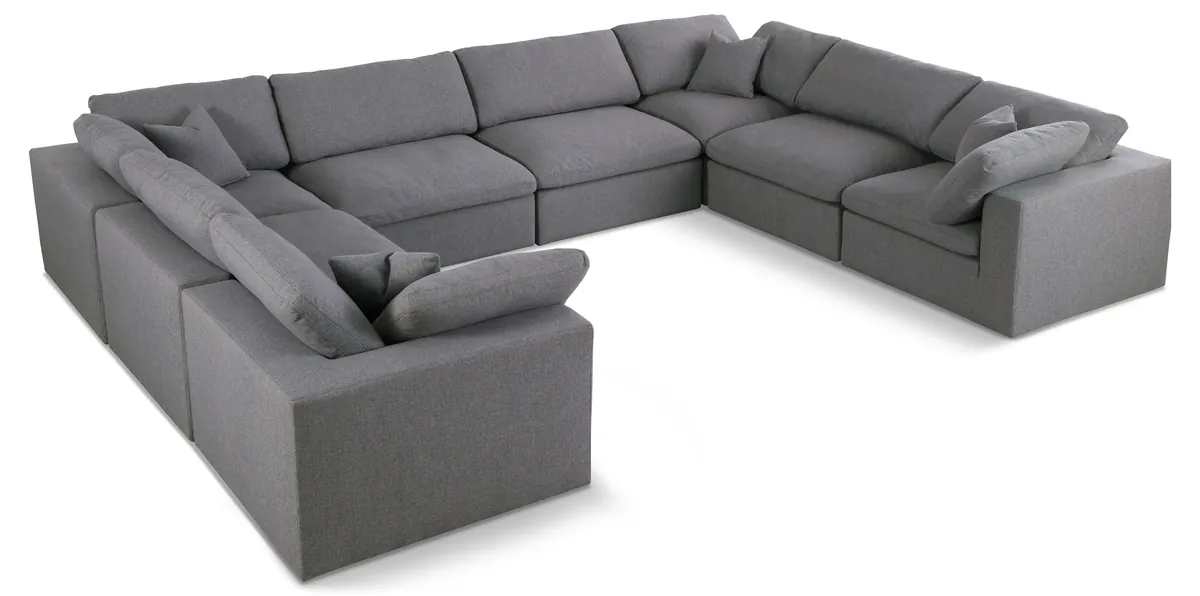 Serene - 8 Piece Modular Sectional - Gray