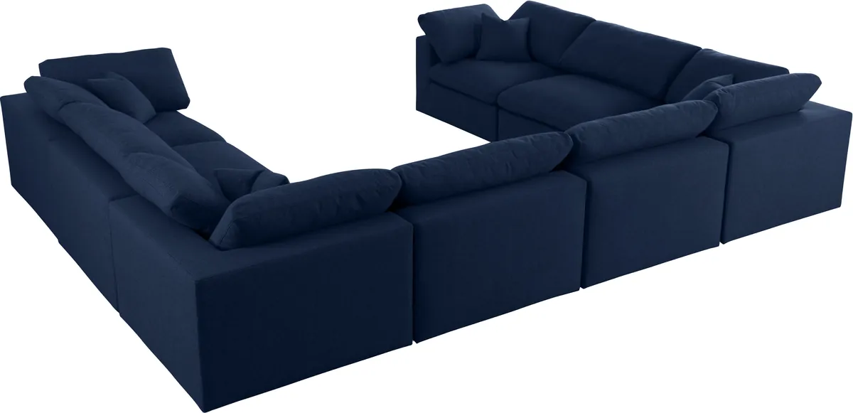 Serene - 8 Piece Modular Sectional - Navy