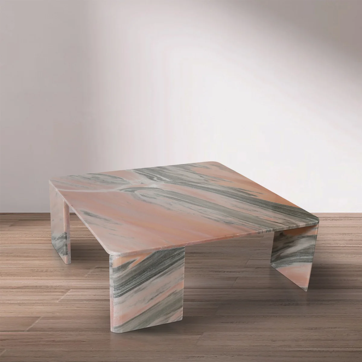 Livorno - Coffee Table - Pink / Light Gray - View 2