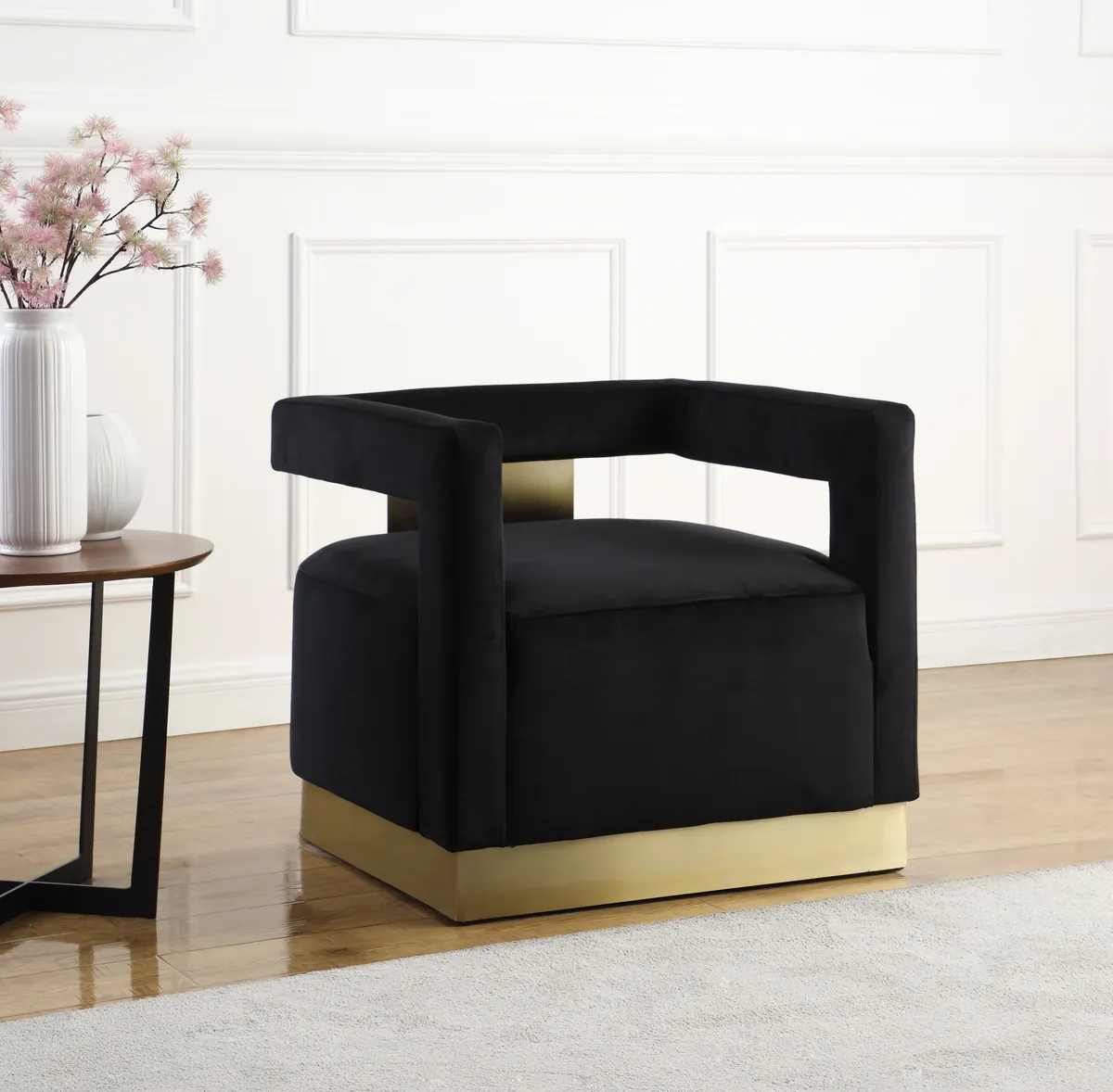 Armani - Accent Chair - Black - View 2