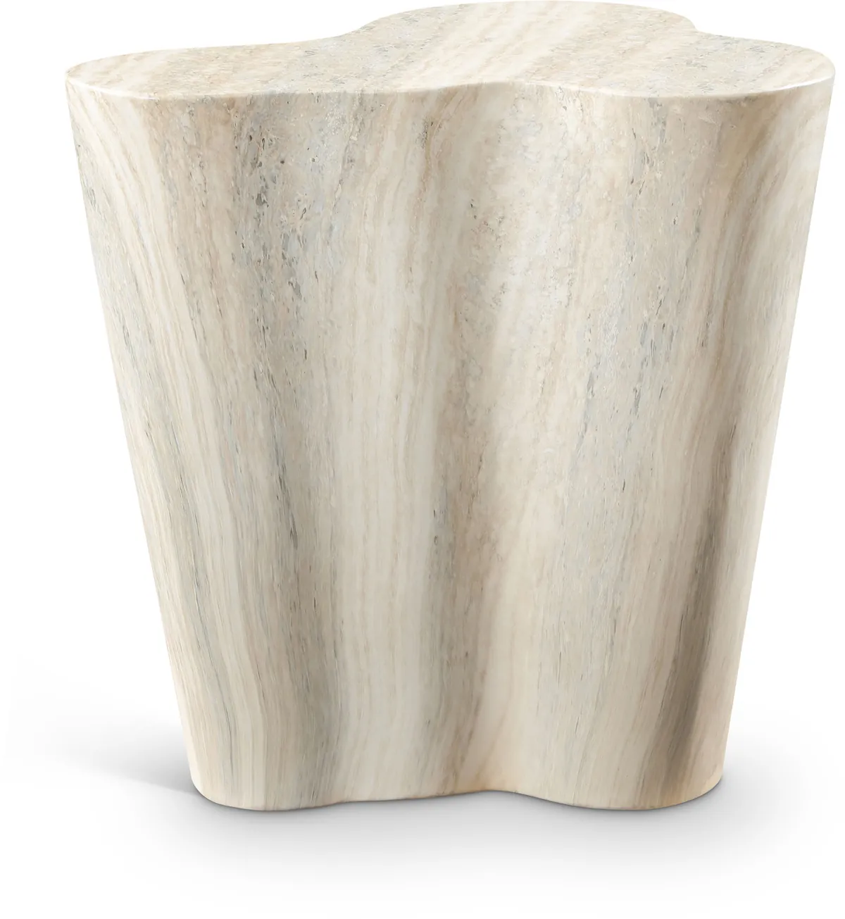 Monza - Concrete End Table - Travertine