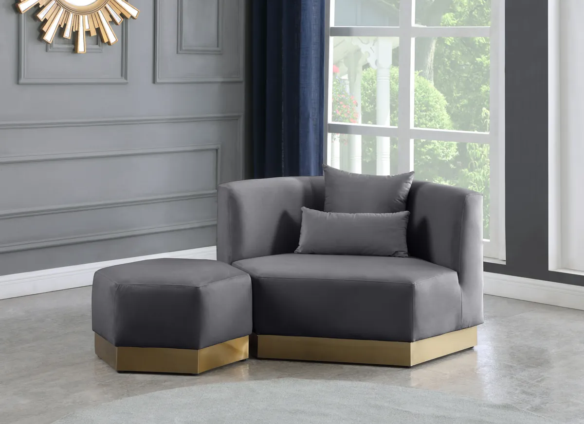 Marquis - Ottoman - Gray - View 2