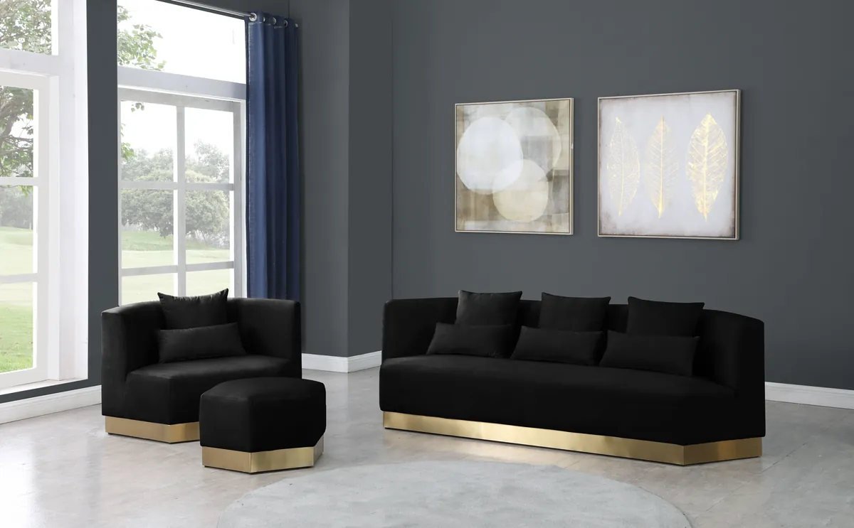 Marquis - Ottoman - Black