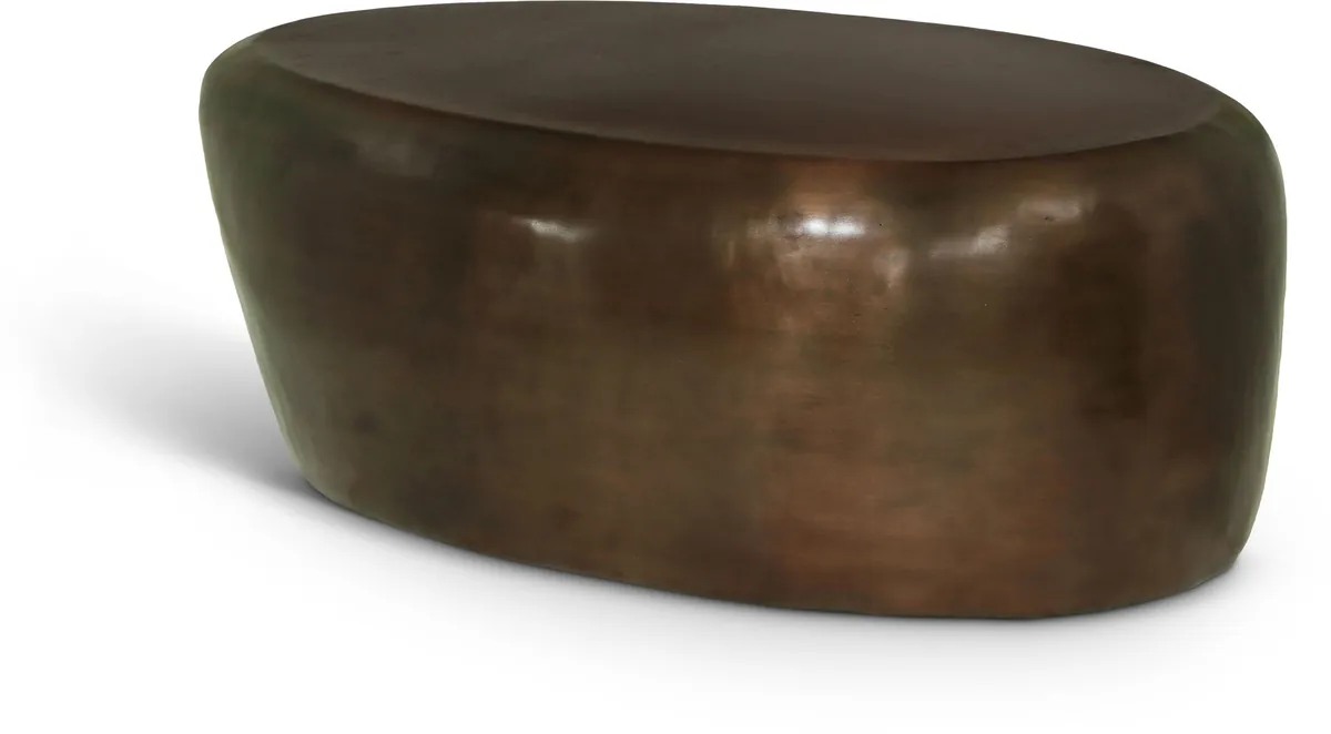 Capsule - Metal Aluminum Coffee Table - Brown