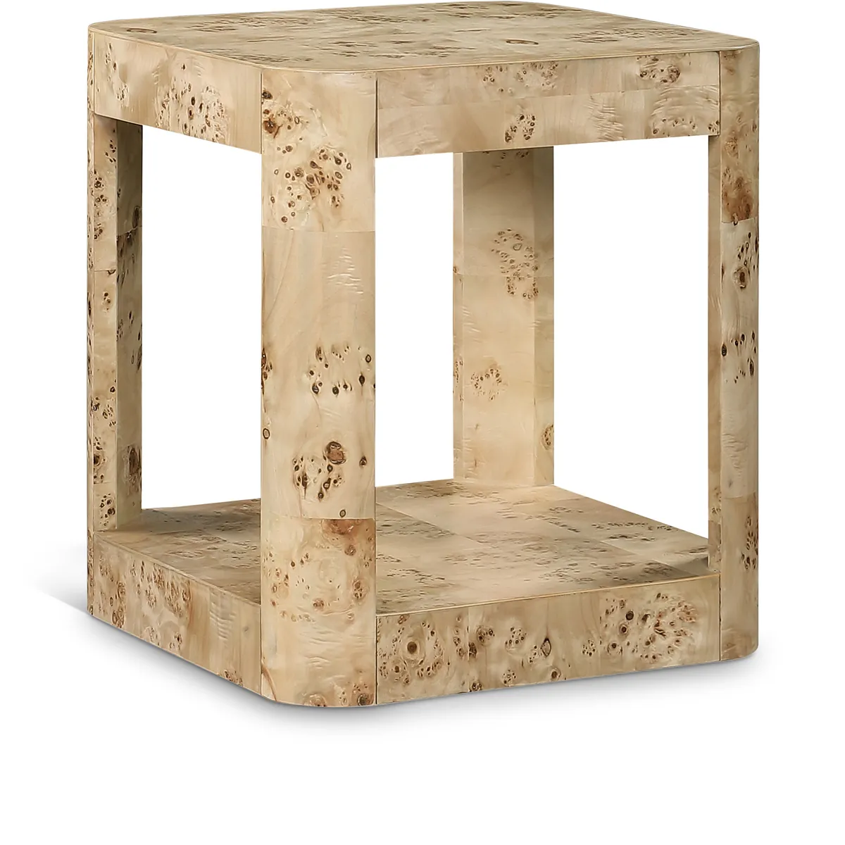Reeves - Burl Wood End Table - Natural