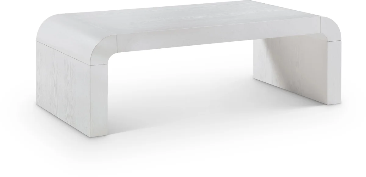 Toulon - Oak Veneer Coffee Table - White