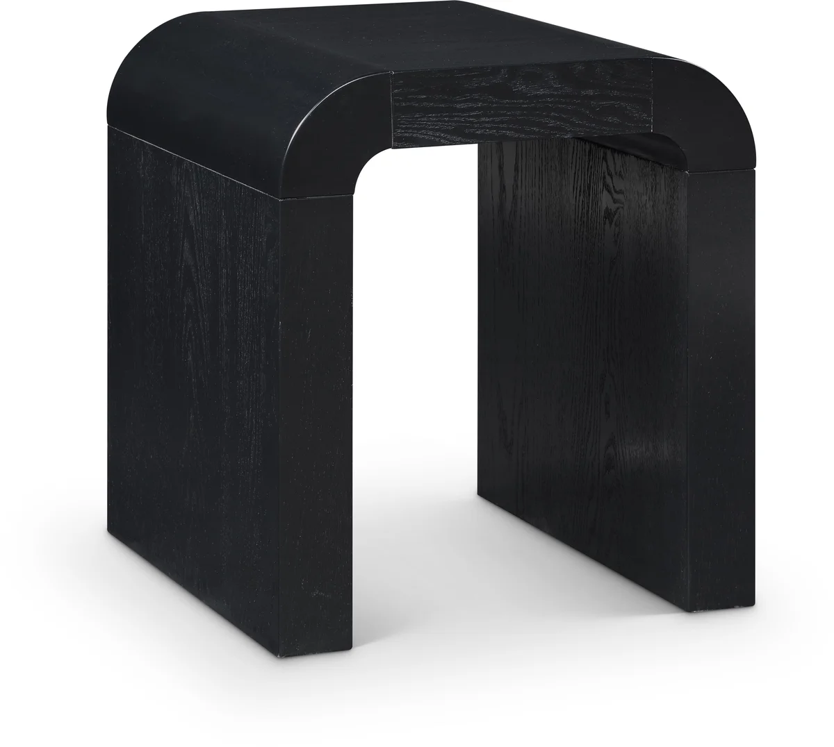 Toulon - Oak Veneer End Table - Black
