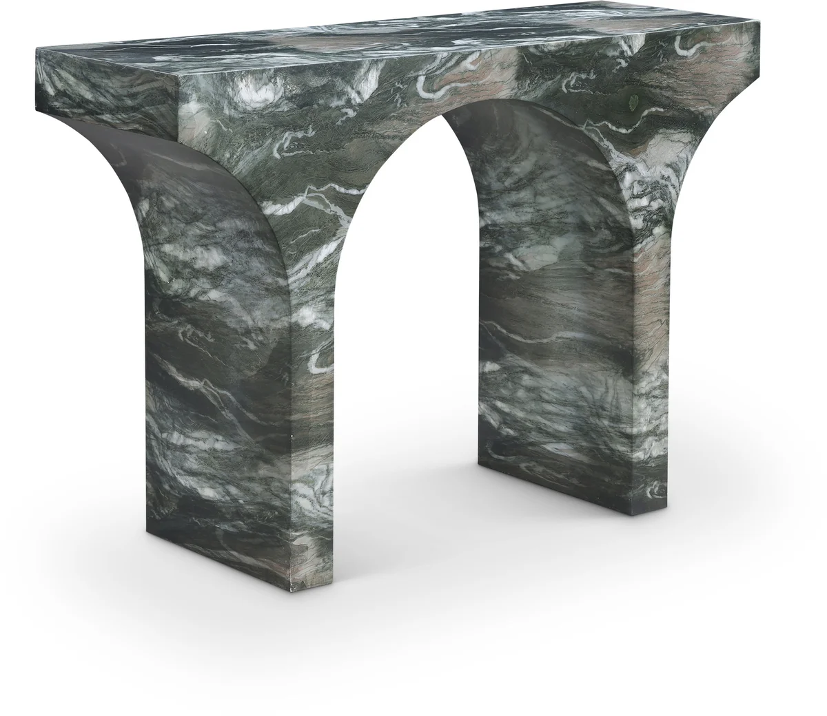 Pomezia - Marble Finish Console Table - Green