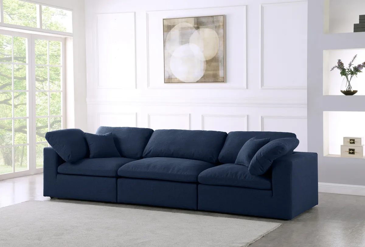 Serene - 3 Seat Modular Sofa - Navy - View 2