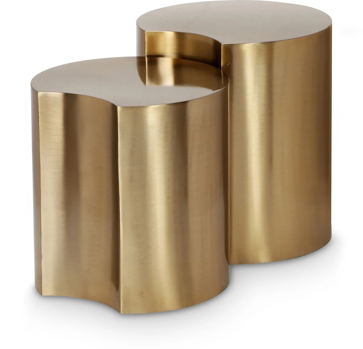 Dimple - 2 Piece Modular End Table - Gold