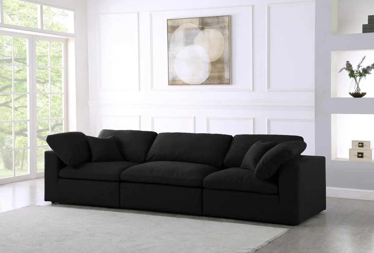 Serene - 3 Seat Modular Sofa - Black