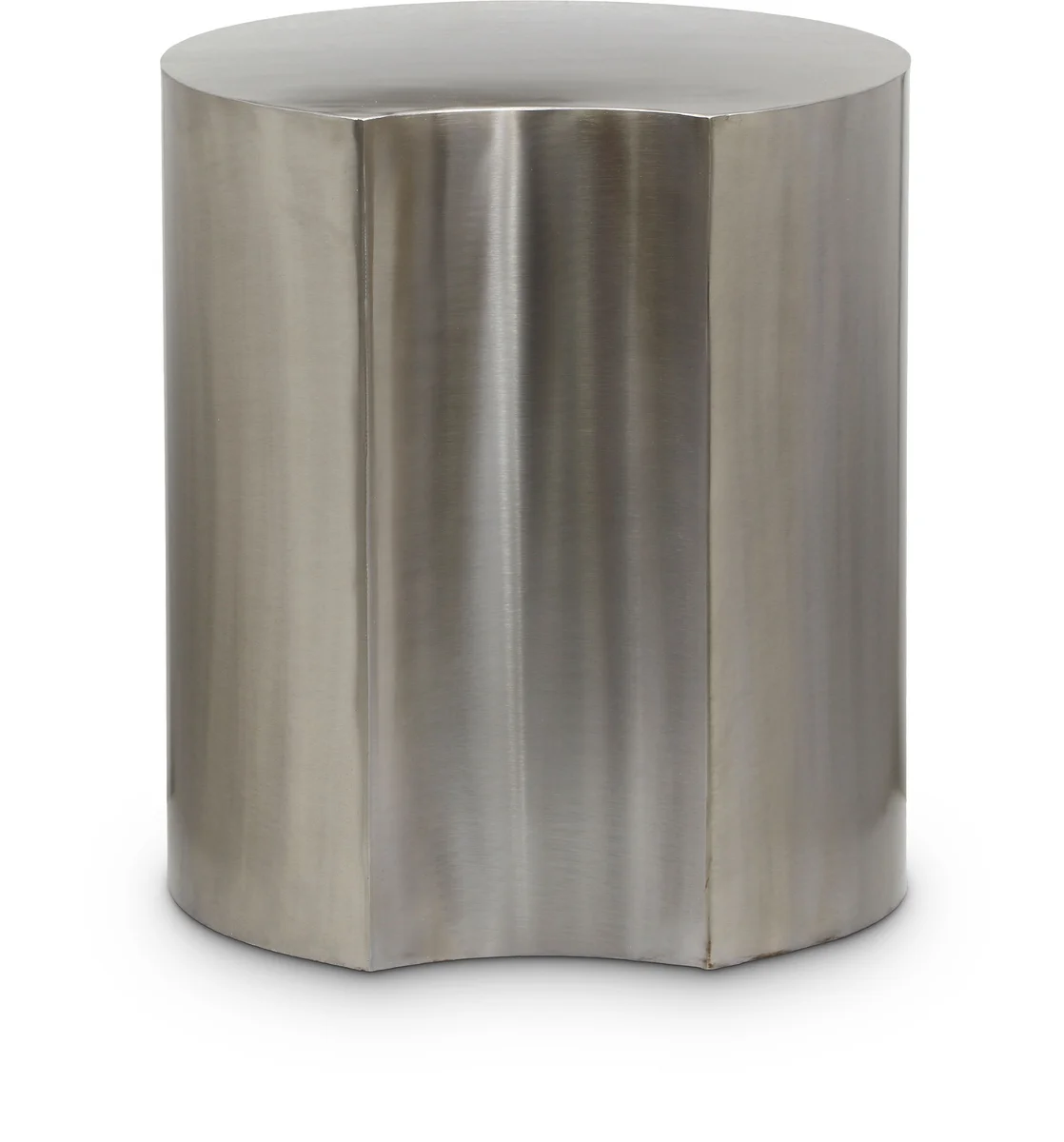 Dimple - 18" End Table - Silver