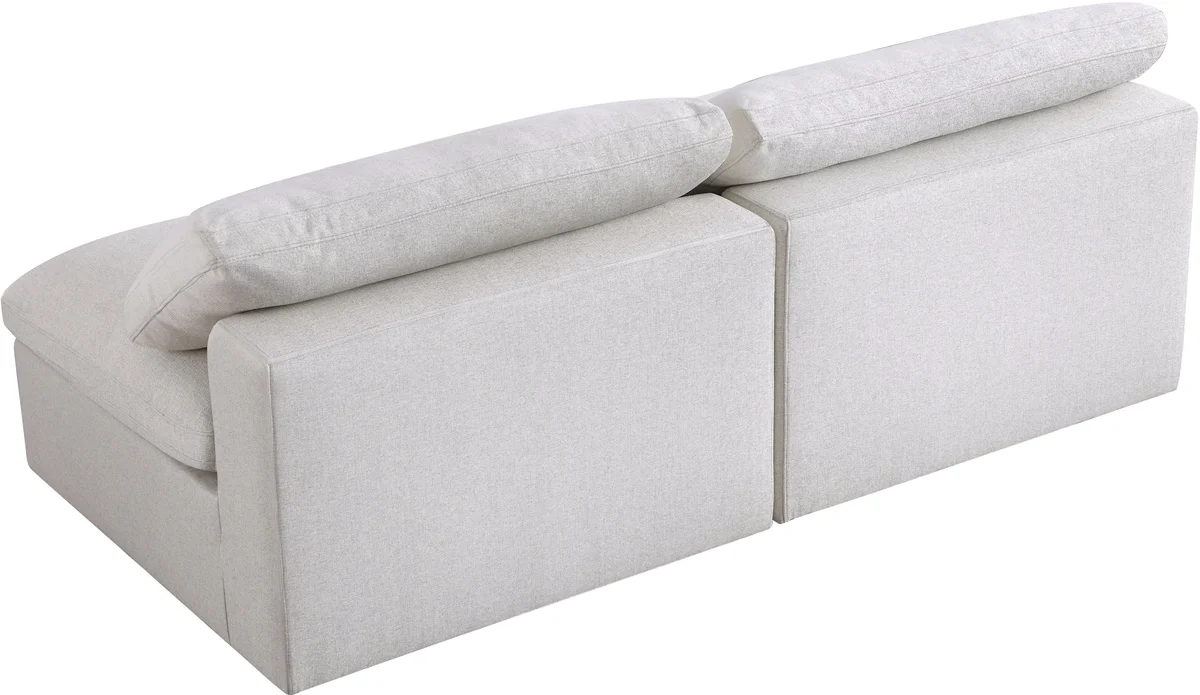 Serene - 2 Seat Modular Armless Sofa - Cream