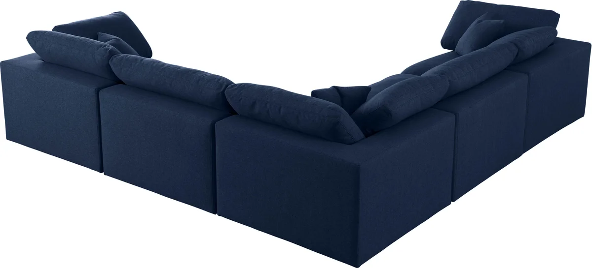 Serene - 5 Piece Modular Corner Sectional - Navy