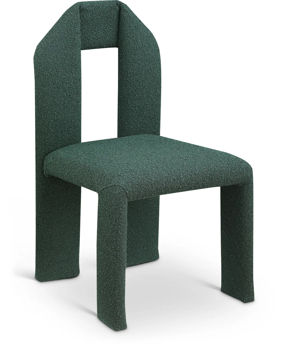 Bennett - Boucle Dining Chair (Set of 2) - Green