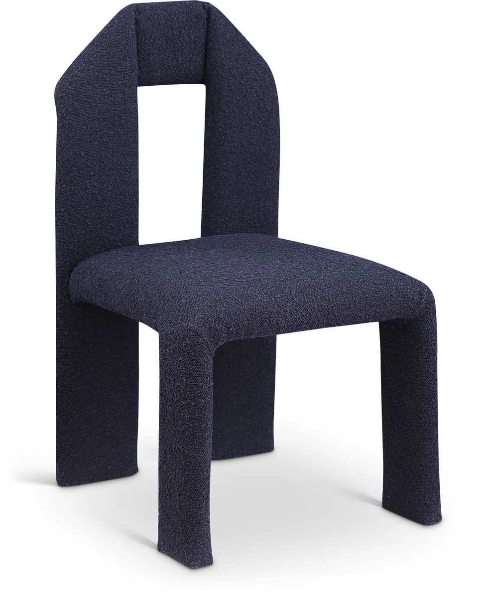 Bennett - Boucle Dining Chair (Set of 2) - Navy