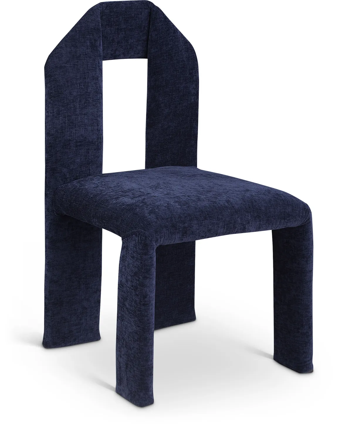 Bennett - Chenille Dining Chair (Set of 2) - Navy
