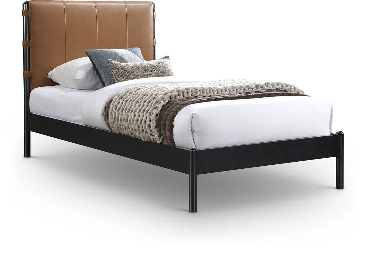 Abigail - Twin Bed - Cognac