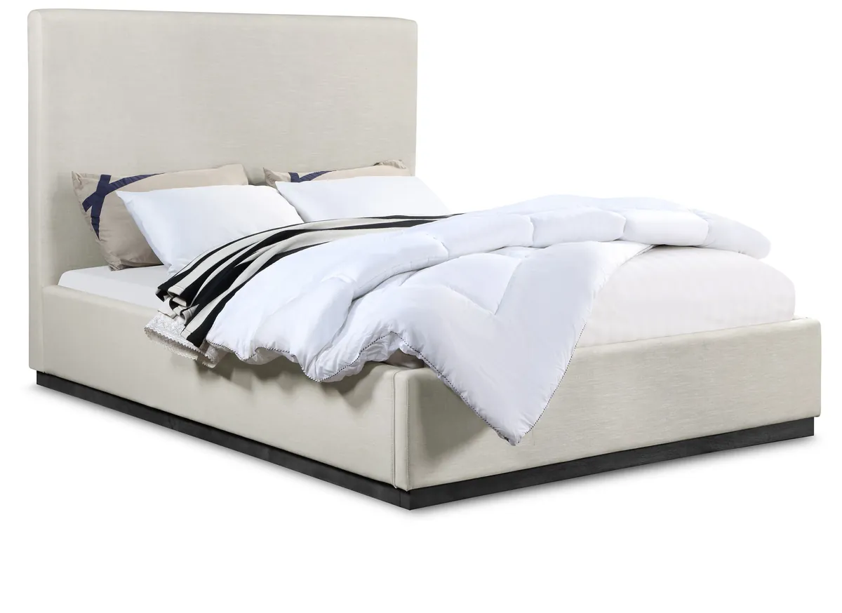 Alfie - King Bed - Beige