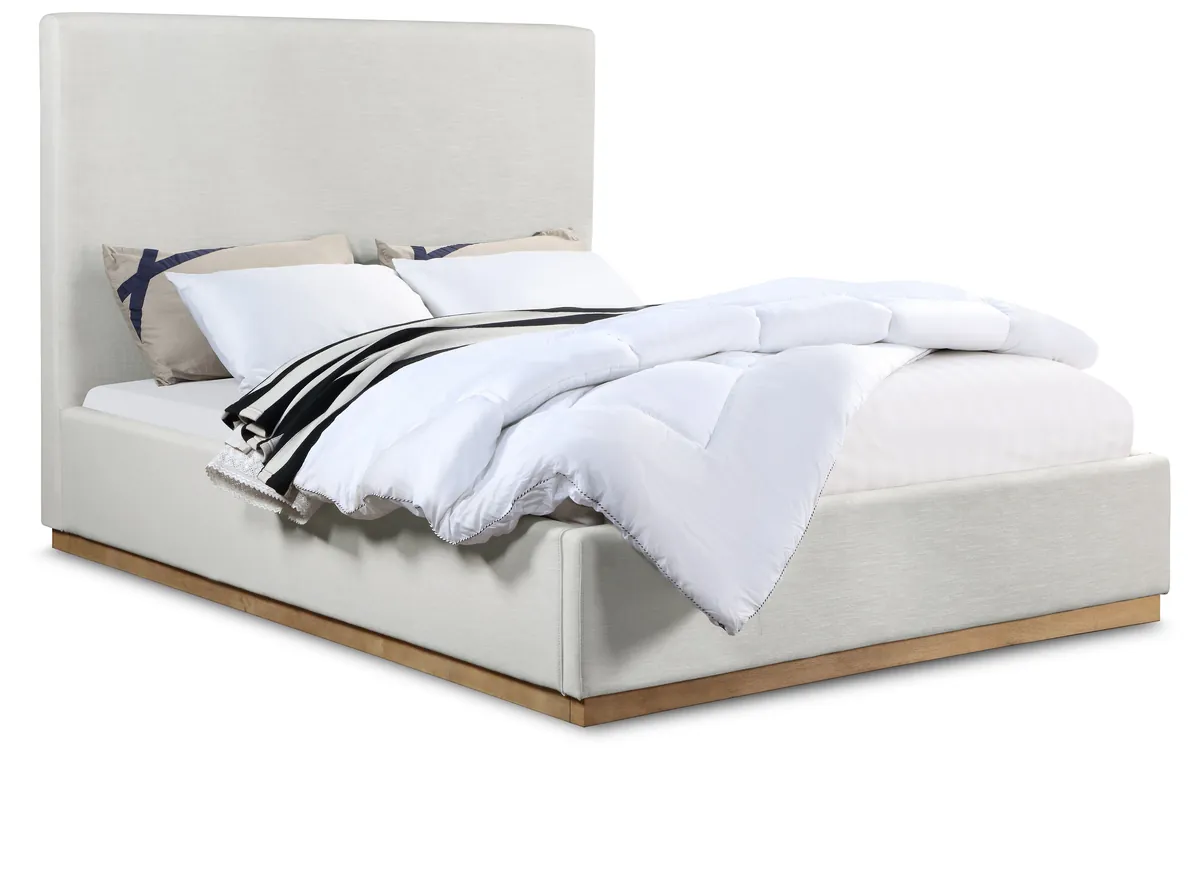 Alfie - King Bed - Cream