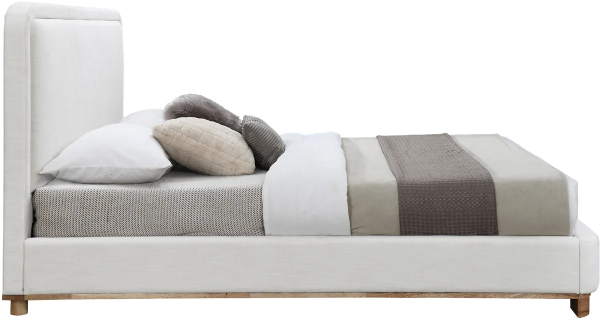 Nolita - King Bed With Natural Base - Cream - View 2