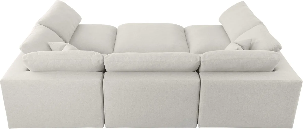 Serene - 6 Piece Modular Sectional - Cream
