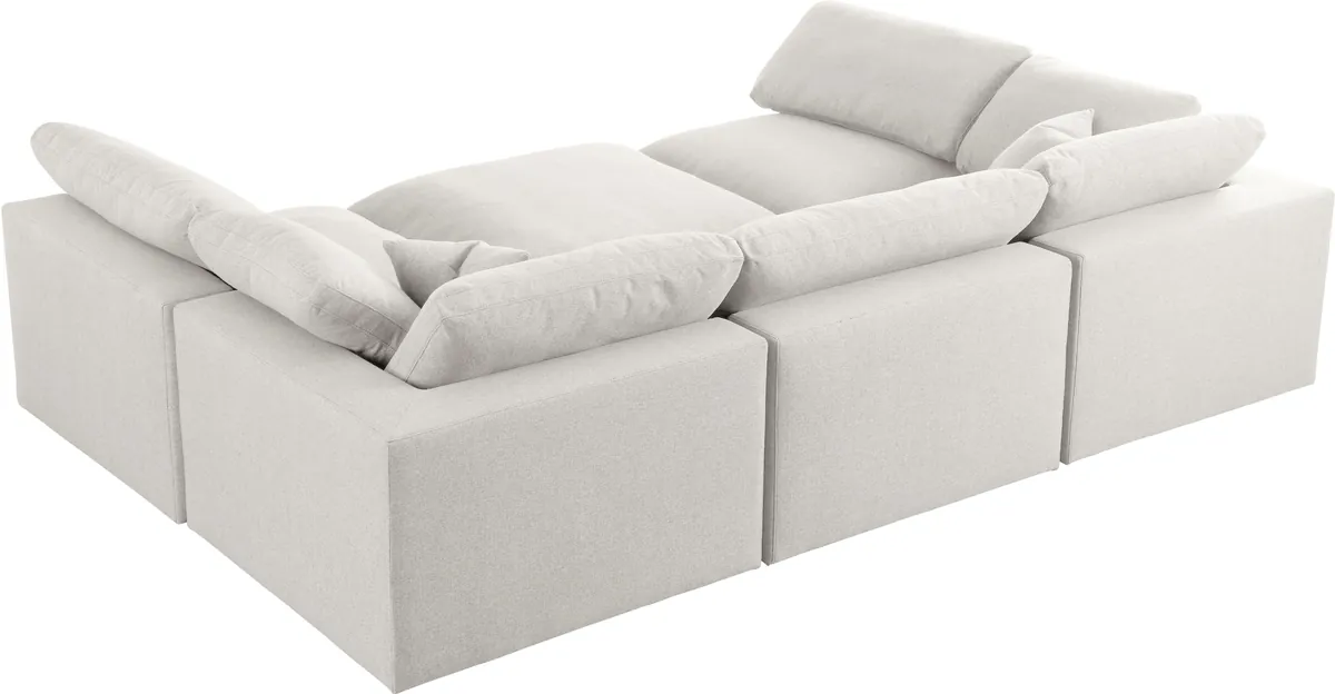 Serene - 6 Piece Modular Sectional - Cream