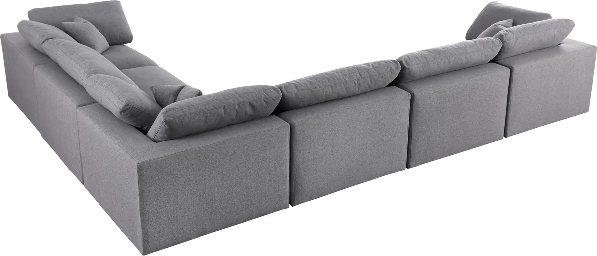 Serene - 6 Piece Modular Corner Sectional - Gray