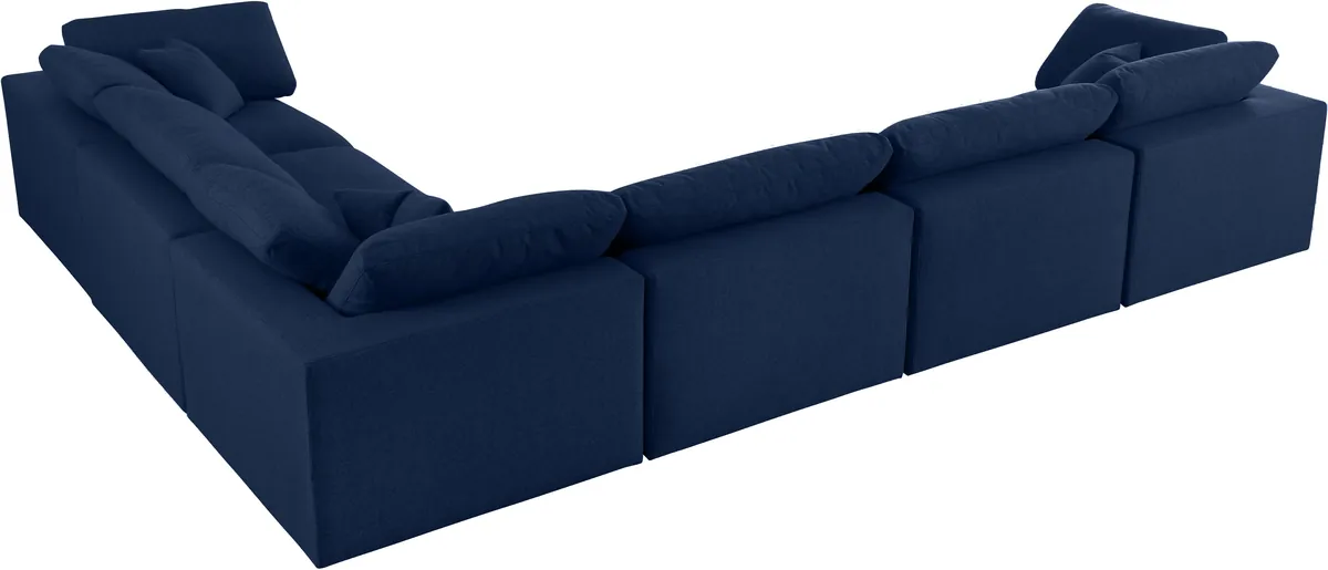 Serene - 6 Piece Modular Corner Sectional - Navy