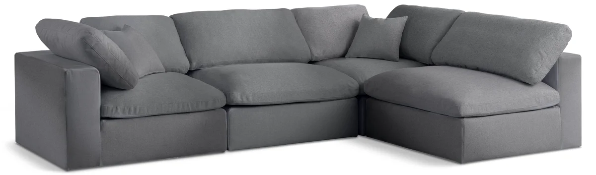 Serene - 4 Piece Modular Sectional - Gray