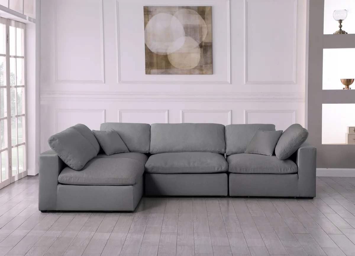 Serene - 4 Piece Modular Sectional - Gray